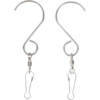 5Pcs Rotatable S-Hooks for Wall Hangers