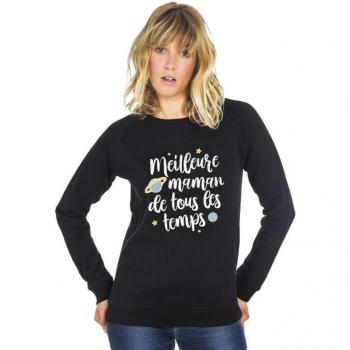 Moletom Feminino “Super Mamá” – Negro XS