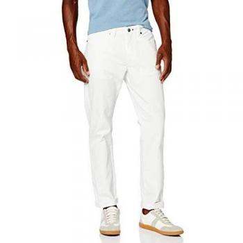 Hackett London Men's White 803 Garment Dyed Trousers, W32/Long