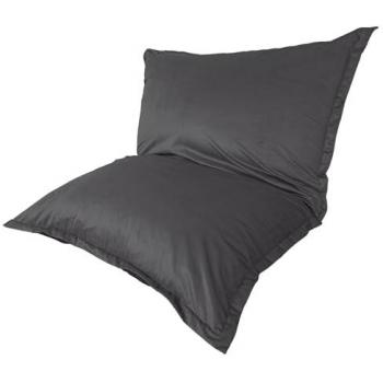Pouf de Salon XXL Velours Gris 190x155cm