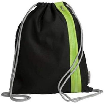 Sac de sport à cordon noir/rose foncé