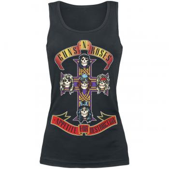 Guns N' Roses T-Shirt mit Bandlogo „Appetite for Destruction“, XXL, Schwarz (Lizenzierte Ware)