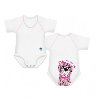 Body in cotone biologico leopardo 0-36 mesi