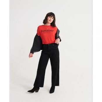 T-shirt en lin femme Superdry Desert Red