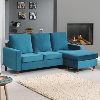 Hendrick Teal Reversible Corner Set