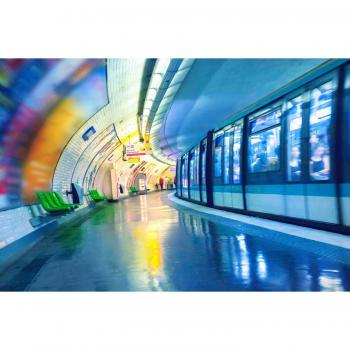 Queence Acrylglasbild »Tunnel«