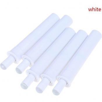 Kit 5 pièces armoire – Captures blanches, amortisseurs tampons, arrêt porte placard cuisine, tiroir à fermeture silencieuse