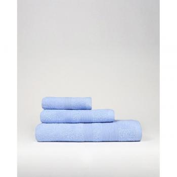 Conjunto de 3 toallas de baño LlarTextil en azul, tamaño familiar
