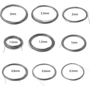 10m 304 Stainless Steel Soft Wire Lifting Cable 7x7