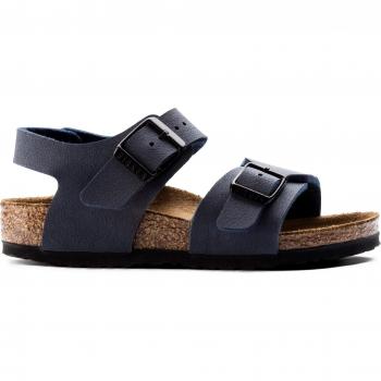 Sandali da ragazzo in pelle nabuk Birkenstock New York Birko-Flor
