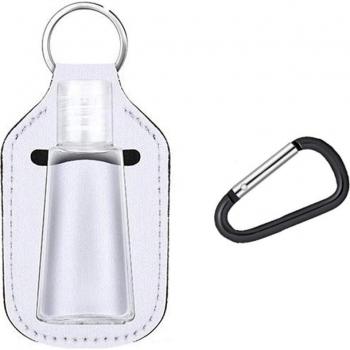 30ml Reusable Hand Sanitizer Bottles with Keychain Holder