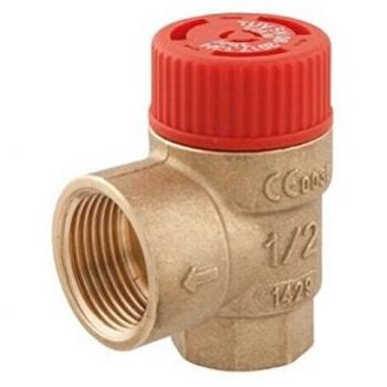 Soupape de Sécurité pour Installations de Chauffage, 3/4 x 1, 3 Bar