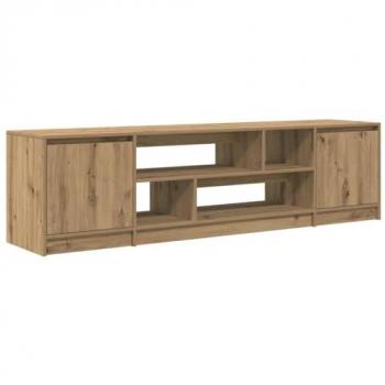 Meuble TV Design Chêne 188,5x41x50 cm