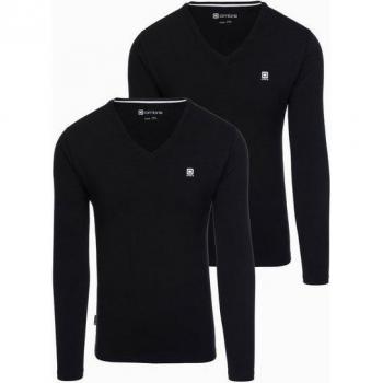 OMBRE Herren Langarmshirt 2er-Pack