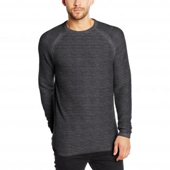 JACK & JONES Suéter Jcowind Cuello Redondo Noos, Gris, X-Large
