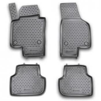 Kit de tapis de sol avant et arrière en caoutchouc noir, modèle 215A0034