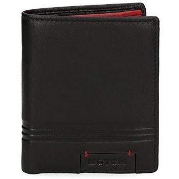 Billetera Vertical Movom 5051121 en Piel Negra
