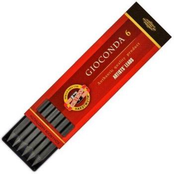 Boîte de 6 mines graphite Koh-I-Noor Gioconda 5.6 mm