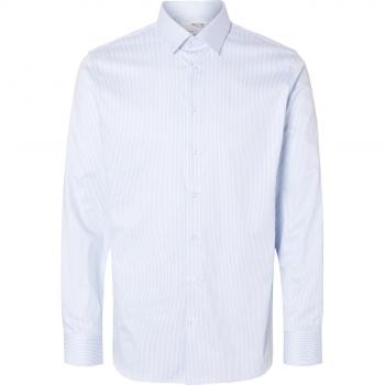 Camicia Blue Stripe Cashmere Slim Fit S – Performance