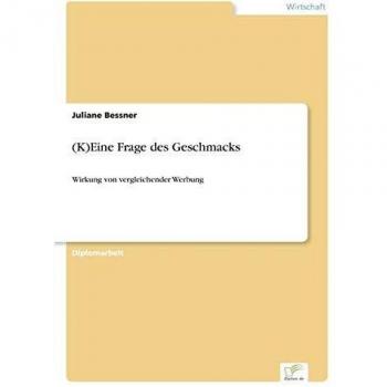 (K)Eine Frage des Geschmacks: Wirkung von vergleichender Werbung