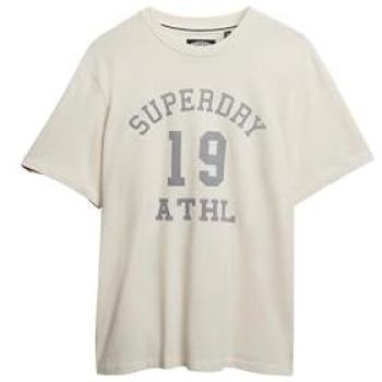 Superdry Athletic Essential Off-White Short Sleeve Tee 3XL