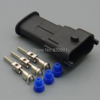 Connecteur auto Shhworld Sea – capteur de pression carburant 3.5 mm, jeu 3 broches étanche