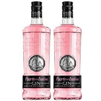Ginebra Puerto de Indias Sabor Fresa 70 cl