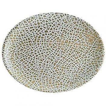 Bonna Textured Taipan Oval Plates – 14‑inch (36 cm) by Viejo Valle, 6‑Pack