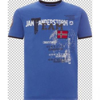 SÖLVE Royal Blue T-Shirt – 100 % Baumwolle, Größe L