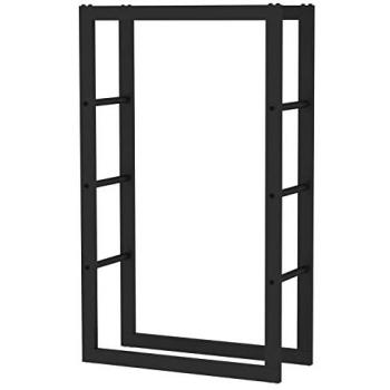 Portalegna verniciato a polvere 100x25x60cm per uso interno ed esterno