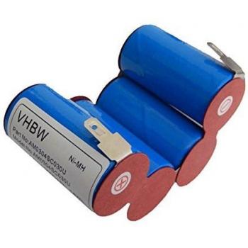 VHBW Batteria NiMH 3000mAh per Aspirapolvere AEG Accurette