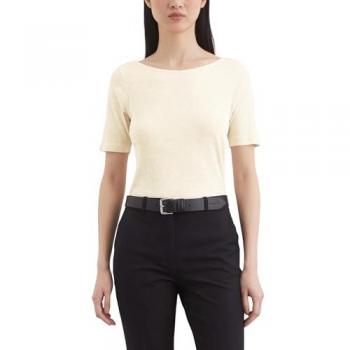 Marc O’Polo Softes Slub‑Jersey T-Shirt Weiß XS