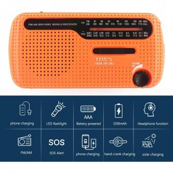 USB‑Powered Solar Radio & Portable Battery Pack