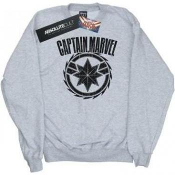 Felpa Femminile Captain Marvel Emblema Lama