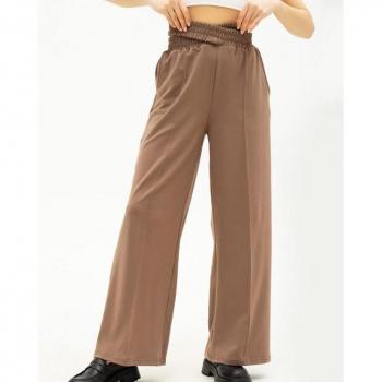 Relaxed broek met dubbele elastickraag ISSA Plus L