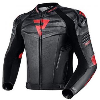 Vandal Negro Chaqueta de Cuero Rebelhorn