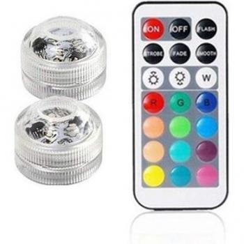 Multi Color Underwater LED Lights Battery Operated IP68 Waterproof