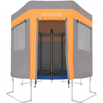 Garden Trampoline Playhouse by Ultrasport (Orange Grey)