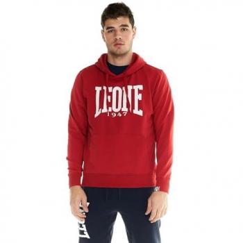 León Rojo Hoodie M – Logo en Grosor