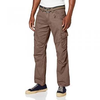 Timezone Benitotz Cargo Pantalon, Marron (Washed Brown 6051)