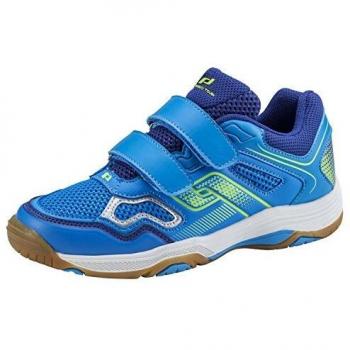 Pro Touch Rebel II Jr. Klett Indoor-Schuhe, Unisex-Kinder, Blau