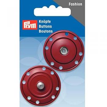 Boutons pression rouge 35 mm – Prym