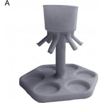 Dispensador de Vasos con Decantador y Barra Giratoria