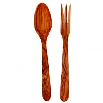 Eddingtons Heritage Olive‑Wood Salad Utensils, 30 cm Set