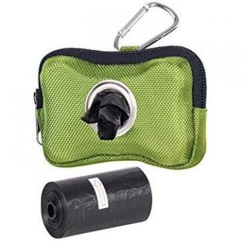Nobby TidyUp Kotbeutelspender „HARDY“ – Grün, 10 × 3 × 7 cm, 30 Stück (2 Rollen)