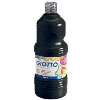 Giotto 533424 Bouteille Gouache Prête a l'Emploi 1000 ml Noir