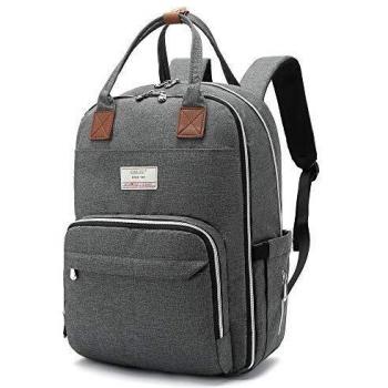 MoFut Wickelrucksack groß, Baby Wickeltasche mit Kinderwagenanhänger, multifunktionale Windeltasche, Rucksack für Unterwegs Damen und Herren