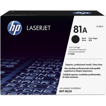 Original-Schwarztoner HP 81A (CF281A) für HP Laserjet Enterprise M604, M605d, M606 und Flow M630