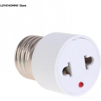 Accesorio Conector E27 Blanco ABS 220V – Adaptador Tornillo US/EU