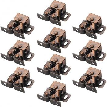Set de 10 accessoires anti-collision pour portes d'armoire en alliage de zinc